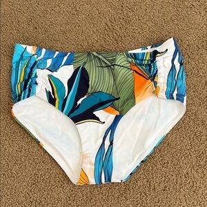 NWT Calia Tropical High-Waisted Bikini Bottoms